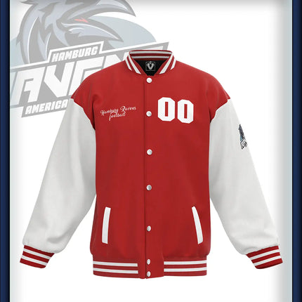 Ravens College Jacke rot/weiss