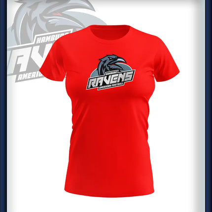 Frau T-Shirt Druck<br>Logo Brust groß