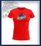 Frau T-Shirt Druck<br>Logo Brust groß