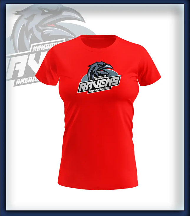 Frau T-Shirt Druck<br>Logo Brust groß