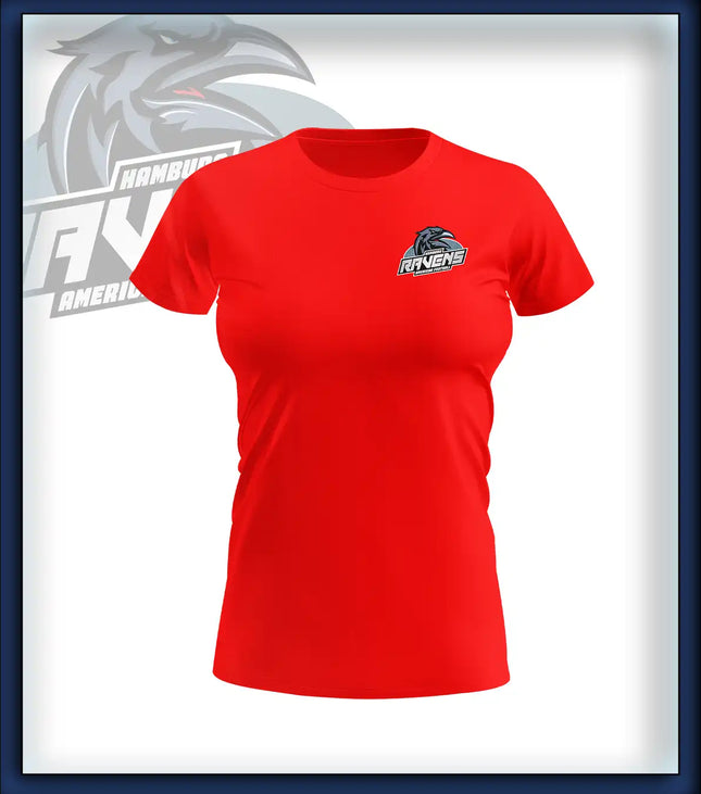 Frau T-Shirt Druck<br>Logo Brust klein