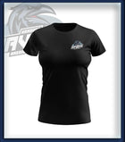Frau T-Shirt Druck<br>Logo Brust klein