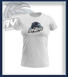 Frau T-Shirt Druck<br>Logo Brust groß