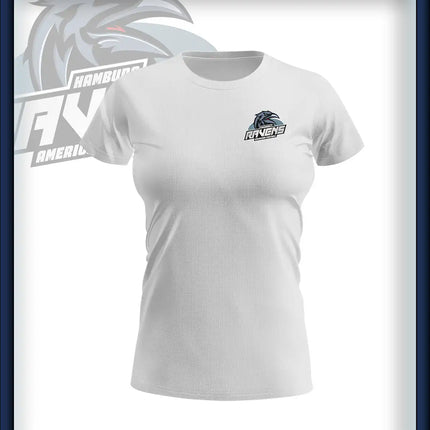 Frau T-Shirt Druck<br>Logo Brust klein