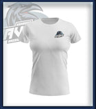Frau T-Shirt Druck<br>Logo Brust klein