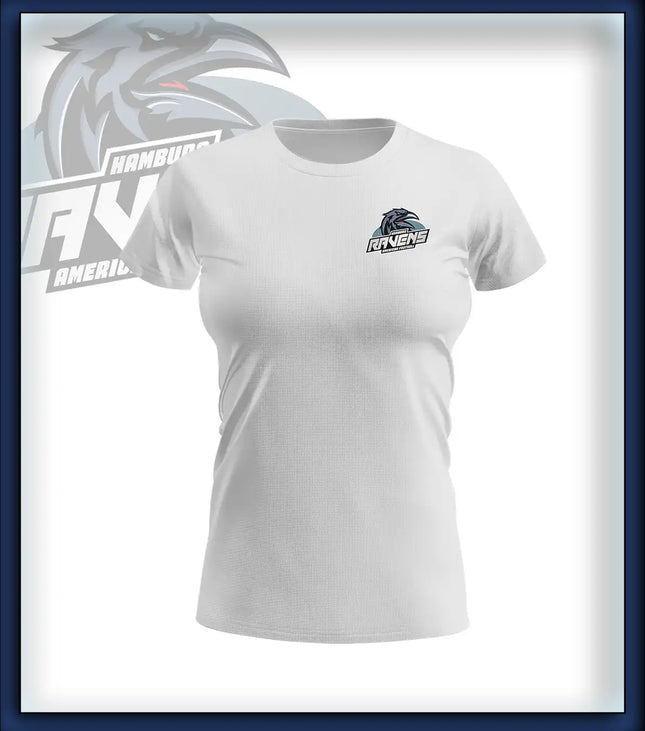 Frau T-Shirt Druck<br>Logo Brust klein