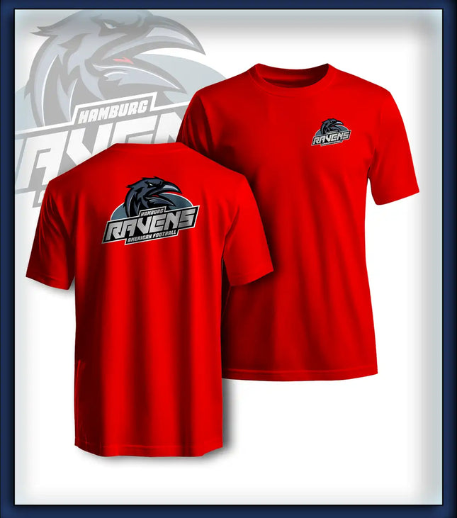 Junior T-Shirt Druck<br>Logo Brust klein und Rücken groß