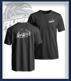 Mann T-Shirt Druck<br>Logo Brust klein und Rücken groß