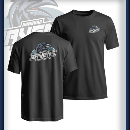 Junior T-Shirt Druck<br>Logo Brust klein und Rücken groß
