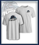 Mann T-Shirt Druck<br>Logo Brust klein und Rücken groß