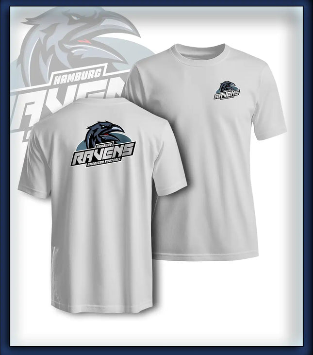 Junior T-Shirt Druck<br>Logo Brust klein und Rücken groß