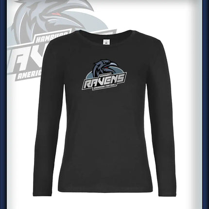 Frau Long Sleeve Druck<br>Logo Brust groß