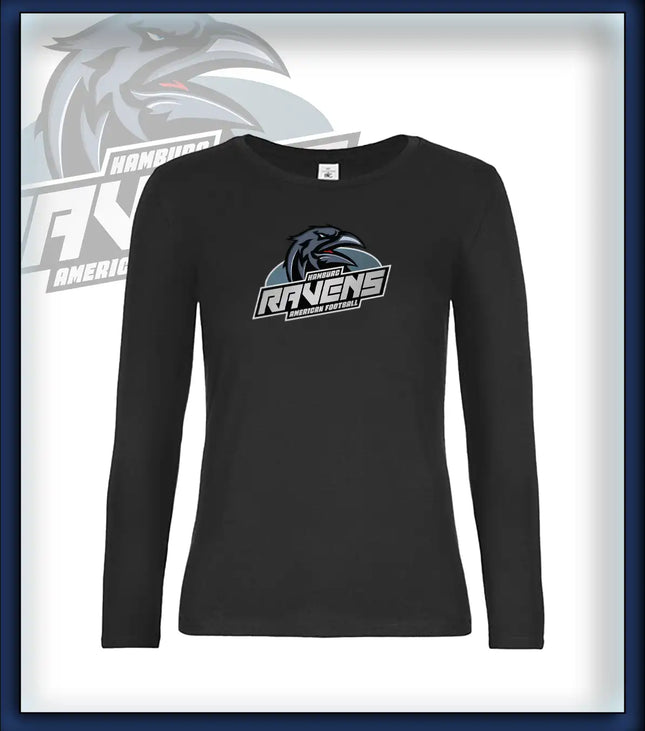 Frau Long Sleeve Druck<br>Logo Brust groß
