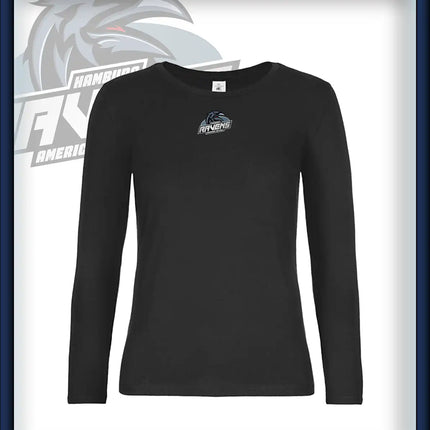 Frau Long Sleeve Druck<br>Logo Brust klein