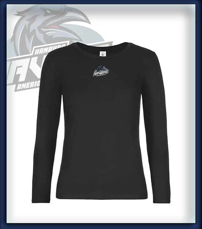 Frau Long Sleeve Druck<br>Logo Brust klein