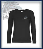 Frau Long Sleeve Druck<br>Logo Brust klein