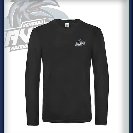Mann Long Sleeve Druck<br>Logo Brust klein