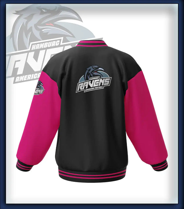 Junior Ravens College Jacke Druck<br>schwarz/pink