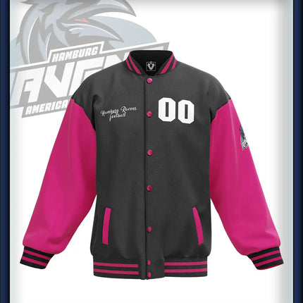 Ravens College Jacke schwarz/pink