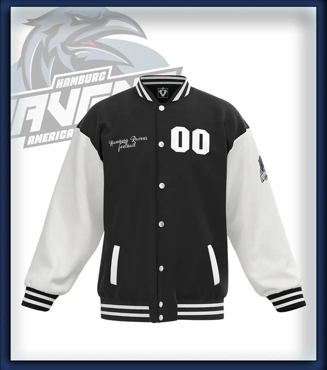 Ravens College Jacke schwarz/weiss