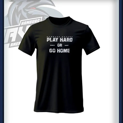 PLAY HARD T-Shirt Druck<br> Brust groß