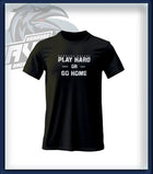 PLAY HARD T-Shirt Druck<br> Brust groß