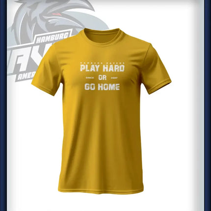 PLAY HARD T-Shirt Druck<br> Brust groß