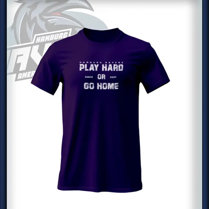 PLAY HARD T-Shirt Druck<br> Brust groß