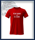 PLAY HARD T-Shirt Druck<br> Brust groß