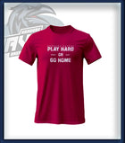 PLAY HARD T-Shirt Druck<br> Brust groß