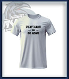 PLAY HARD T-Shirt Druck<br> Brust groß
