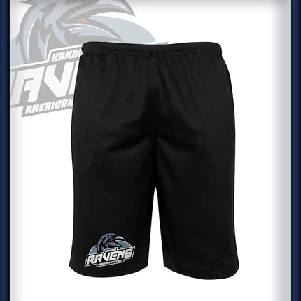 Ravens Mesh Shorts Druck<br>Logo Bein groß
