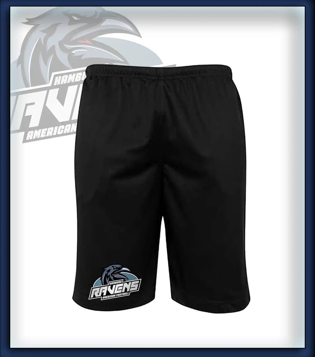 Ravens Mesh Shorts Druck<br>Logo Bein groß