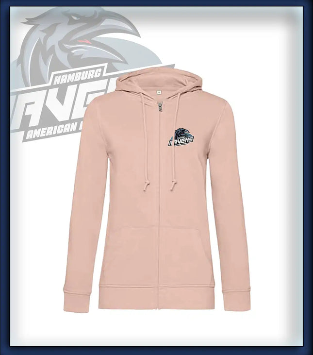 Frau Zipped Jacket Druck<br>Logo Brust klein
