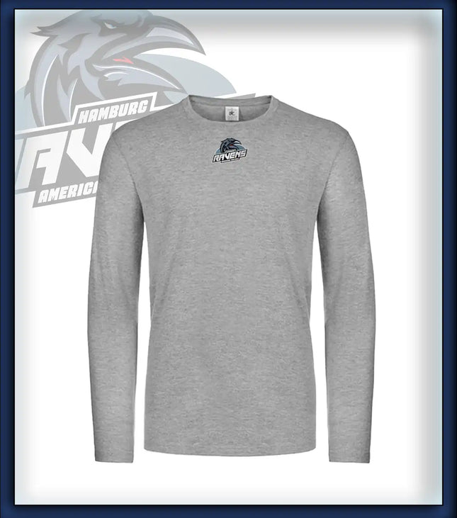 Mann Long Sleeve Druck<br>Logo Brust klein