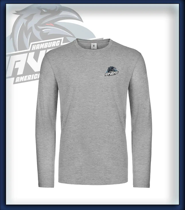 Mann Long Sleeve Druck<br>Logo Brust klein