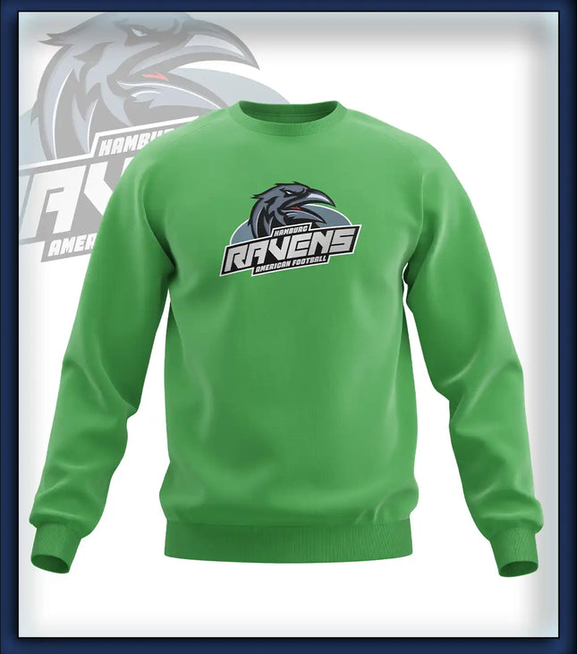 Ravens Crew Neck Druck<br>Logo Brust groß