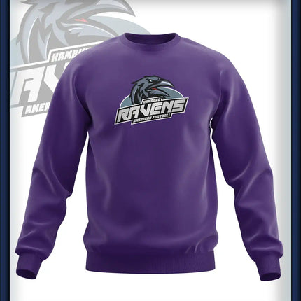 Ravens Crew Neck Druck<br>Logo Brust groß
