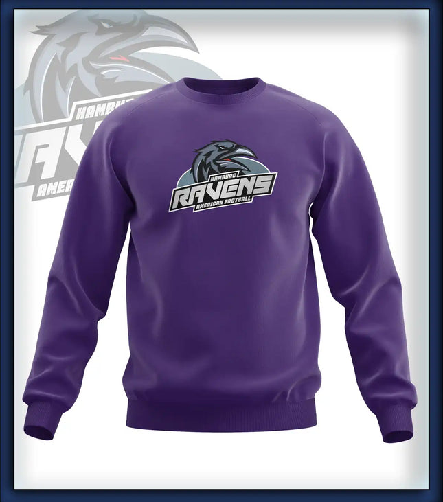 Ravens Crew Neck Druck<br>Logo Brust groß