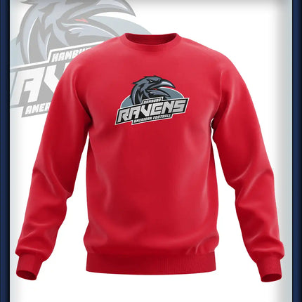 Ravens Crew Neck Druck<br>Logo Brust groß