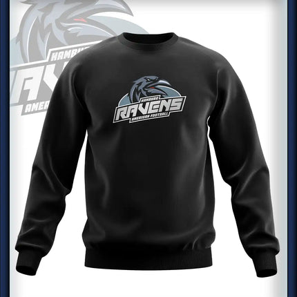 Ravens Crew Neck Druck<br>Logo Brust groß