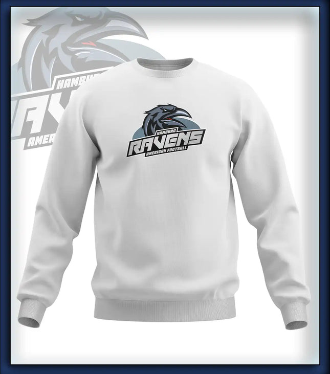 Ravens Crew Neck Druck<br>Logo Brust groß