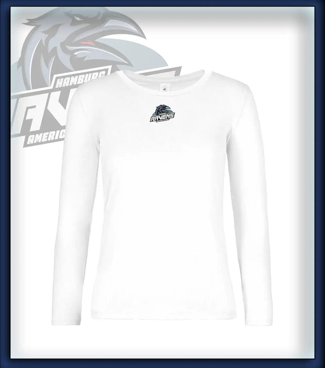 Frau Long Sleeve Druck<br>Logo Brust klein