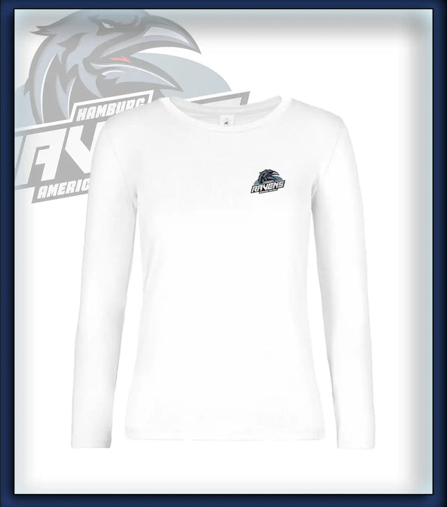 Frau Long Sleeve Druck<br>Logo Brust klein