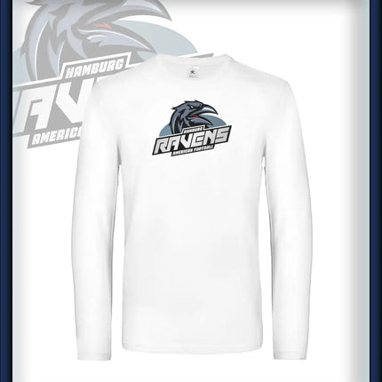 Mann Long Sleeve Druck<br>Logo Brust groß