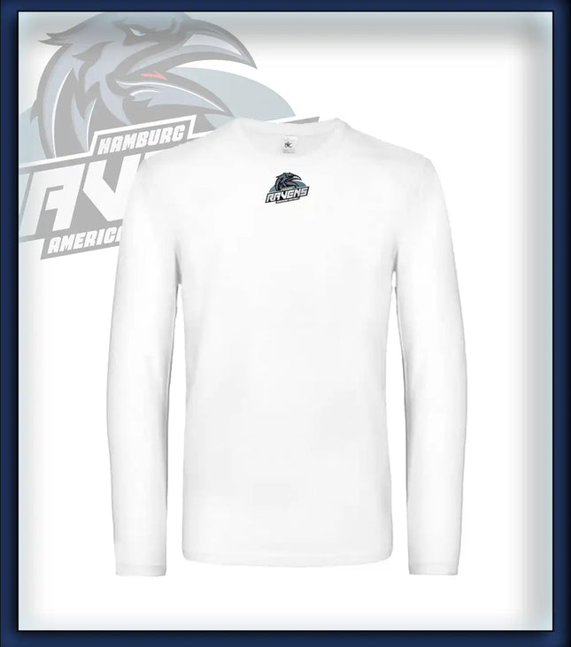 Mann Long Sleeve Druck<br>Logo Brust klein