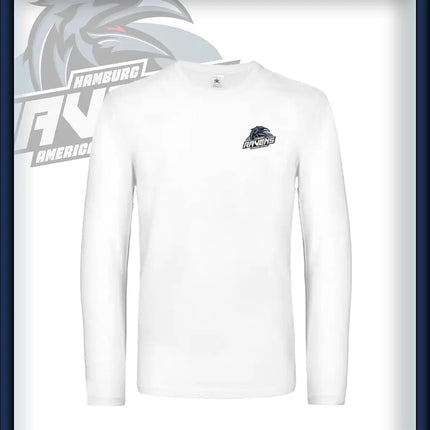 Mann Long Sleeve Druck<br>Logo Brust klein