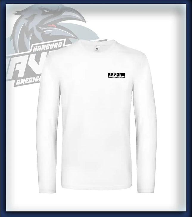 Mann Long Sleeve Druck<br>Schriftzug Brust klein