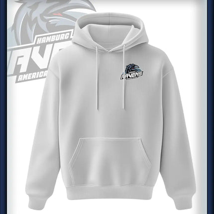 Ravens King Hoodie Druck<br>Logo Brust klein