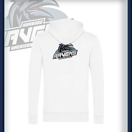 Mann Zipped Hood Jacket Druck<br>Logo Rücken groß